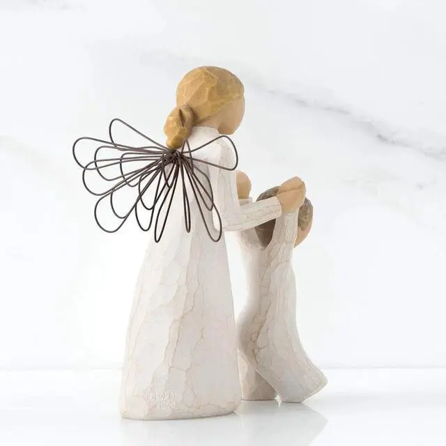 Alt view image 4 of 5 - Willow Tree Guardian Angel To Watch Over You, Sculpted Hand-Painted Figure