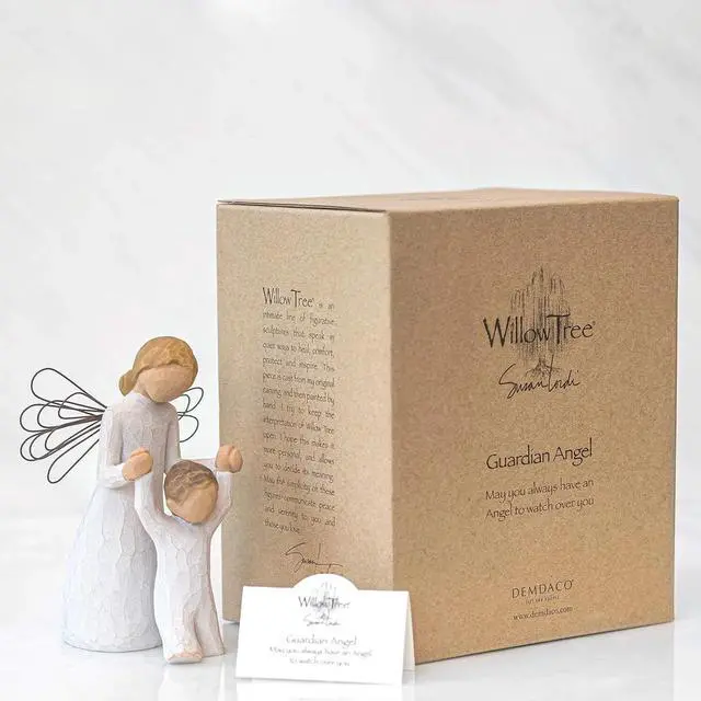 Alt view image 5 of 5 - Willow Tree Guardian Angel To Watch Over You, Sculpted Hand-Painted Figure