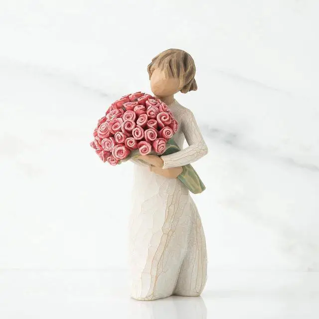 Alt view image 5 of 6 - Willow Tree Abundance Angel So Much Love, Sculpted Hand-Painted Resin Figure