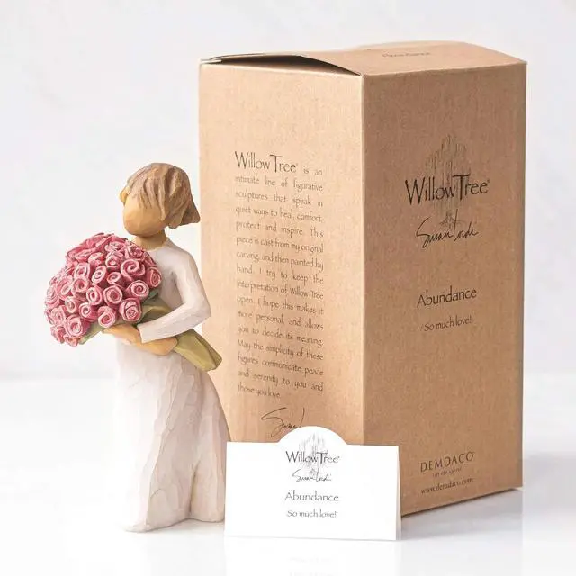 Alt view image 6 of 6 - Willow Tree Abundance Angel So Much Love, Sculpted Hand-Painted Resin Figure