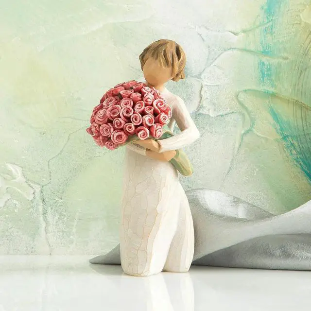 Alt view image 4 of 6 - Willow Tree Abundance Angel So Much Love, Sculpted Hand-Painted Resin Figure