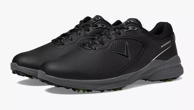 Main image of Callaway Men's Solana TRX V3 Comfortable Regular Golf Shoe, Black/Grey, Size D 9.5