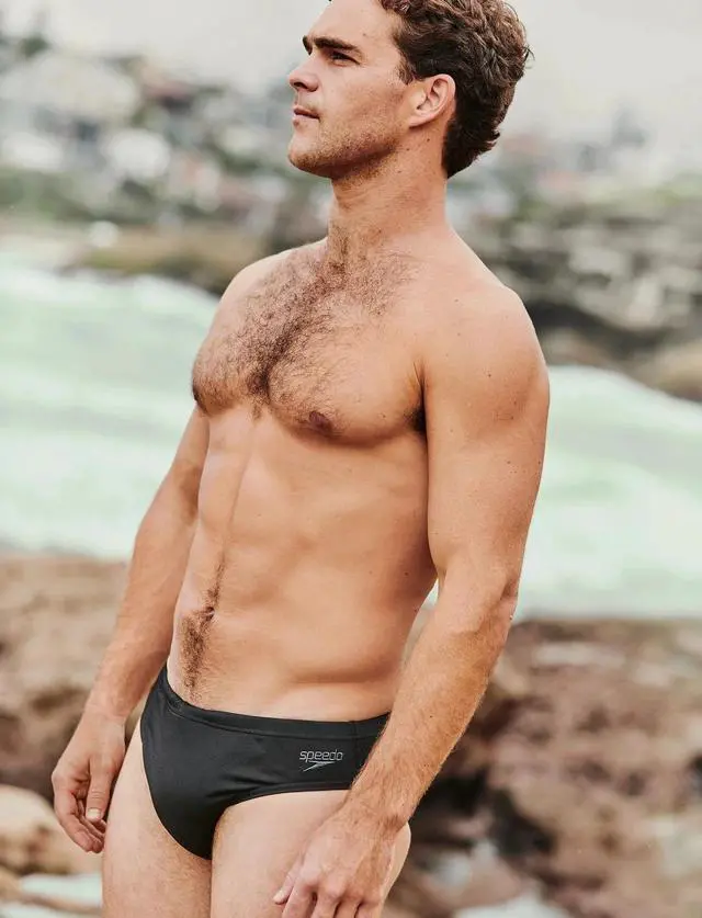 Alt view image 4 of 4 - Speedo Men's Swimsuit Brief PowerFlex Eco Fitness Solar - Black, Size 38