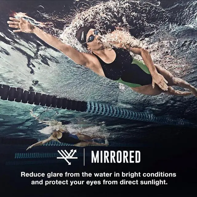 Alt view image 5 of 5 - Speedo Women's Vanquisher 2.0 Mirrored Goggles, Purple Dream