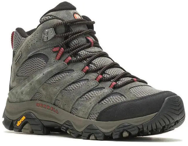 Main image of Merrell Men's Moab 3 Mid Waterproof Regular Width Hiking Shoe, Beluga, Size M US 12