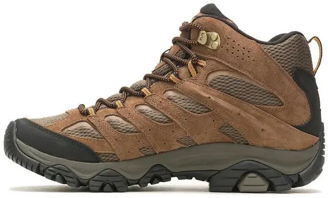 Alt view image 3 of 7 - Merrell Men's Moab 3 Mid Waterproof Regular Hiking Shoe, Earth, Size 9.5