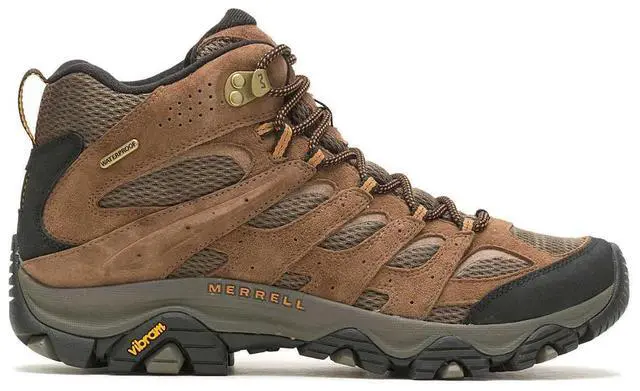 Alt view image 2 of 7 - Merrell Men's Moab 3 Mid Waterproof Regular Hiking Shoe, Earth, Size 9.5