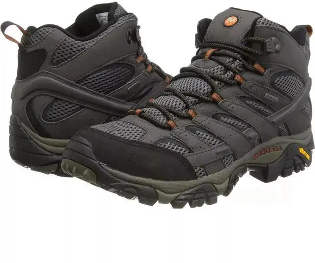 Alt view image 2 of 6 - Merrell J06059 Men's Moab 2 Mid GTX Regular Hiking Boot - Beluga, Size 10.5