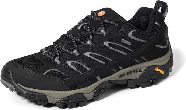 Main image of Merrell J599613 Men's Moab 2 GTX Regular Hiking Shoes - Black, Size 9