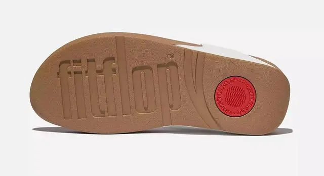 Alt view image 4 of 6 - FitFlop Women's Lulu Leather Toe-Post Regular Sandals, White, Size 7