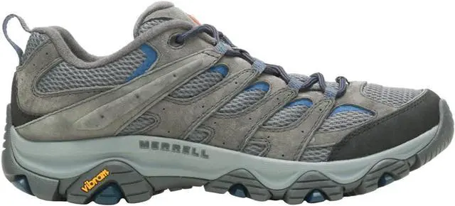 Alt view image 3 of 6 - Merrell Men's Moab 3 Leather Lace Up Hiking Shoe, Granite, US Size M 12.5