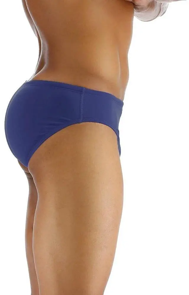 Alt view image 4 of 5 - TYR Mens Durafast Elite Racer Brief Comfortable Swimsuit - Navy, Size 34