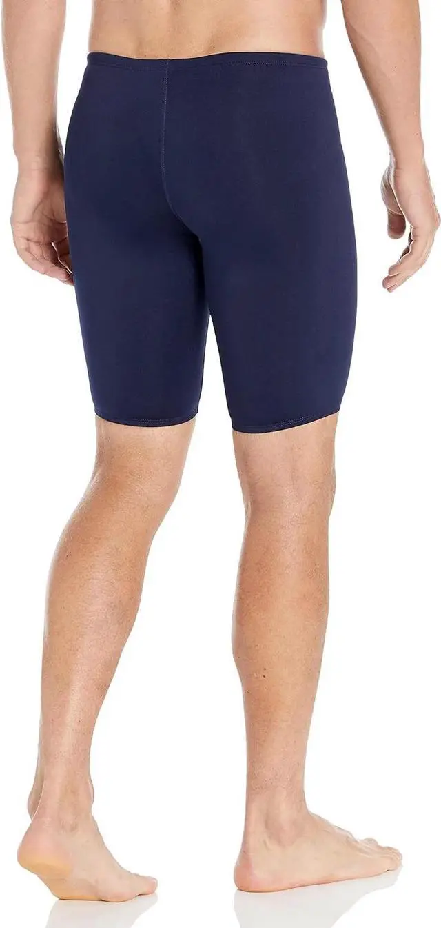 Alt view image 3 of 3 - TYR Men's Durafast Elite Solid Jammer Swimsuit, Navy, Size 38