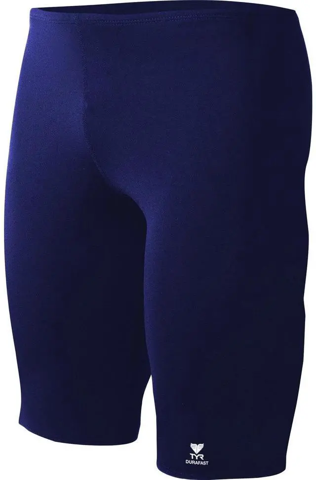 Main image of TYR Men's Durafast Elite Solid Jammer Swimsuit, Navy, Size 38