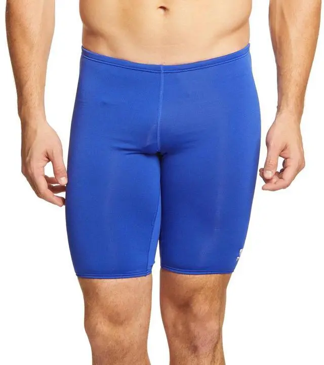 Alt view image 3 of 3 - TYR Men's Durafast Elite Solid Jammer Swimsuit, Royal, Size 32