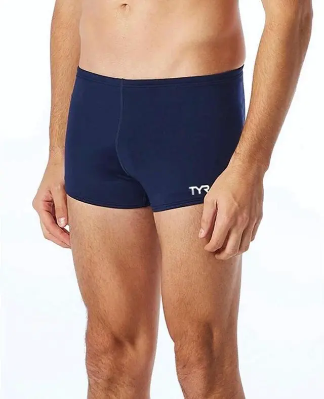Main image of TYR Men's Tyreco Square Leg Pull On Swimsuit Brief Jammer - Navy, Size 32