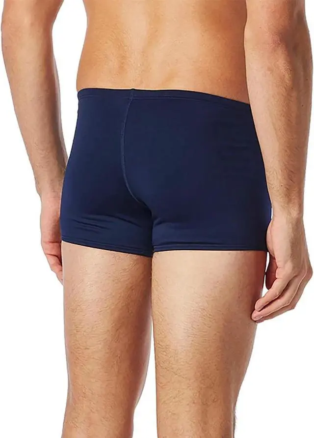 Alt view image 2 of 3 - TYR Men's Tyreco Square Leg Pull On Swimsuit Brief Jammer - Navy, Size 32