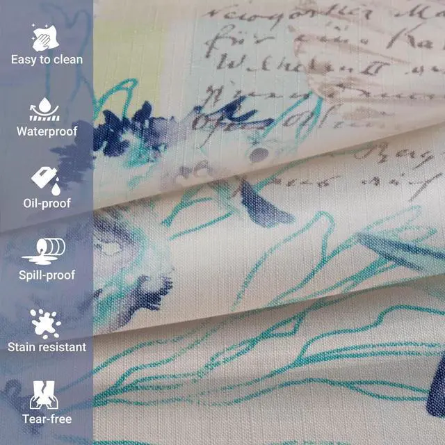 Alt view image 2 of 7 - Elrene Home Fashions SeaBiscuit Waterproof, Spill Proof, Tablecloth, 4 pcs Napkin 17" x 17"