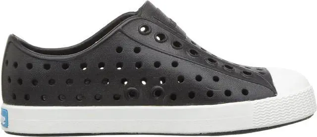 Alt view image 4 of 6 - Native Kid's Jefferson Slip-On Sneakers, Jiffy Black/Shell White, Size C8 M US