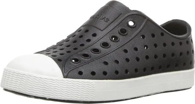 Main image of Native Kid's Jefferson Slip-On Sneakers, Jiffy Black/Shell White, Size C8 M US