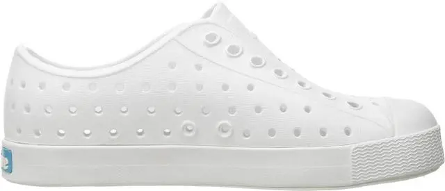 Alt view image 6 of 7 - Native Jefferson Child Waterproof Slip-On Sneakers - Shell White, Size C9 M US