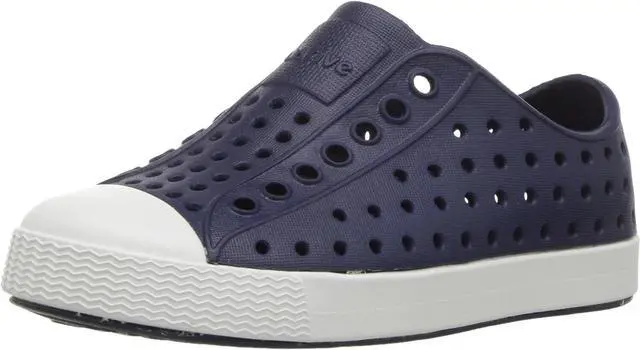 Main image of Native Jefferson Kid's Slip-On Sneakers, Regatta Blue/Shell White, Size C7 M US