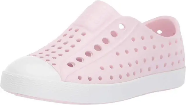 Main image of Native Jefferson Kid's Slip-On Regular Sneaker - Milk Pink/Shell White, Size C10 M US