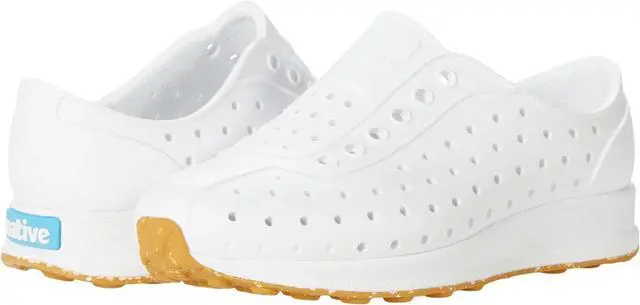 Alt view image 2 of 7 - Native Kid's Robbie Sugarlite Slip-On Shoe,Shell White/Mash Speckle Rubber,Size J1