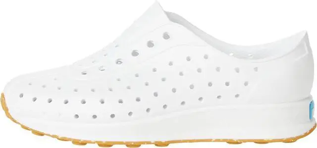 Main image of Native Kid's Robbie Sugarlite Slip-On Shoe,Shell White/Mash Speckle Rubber,Size J1