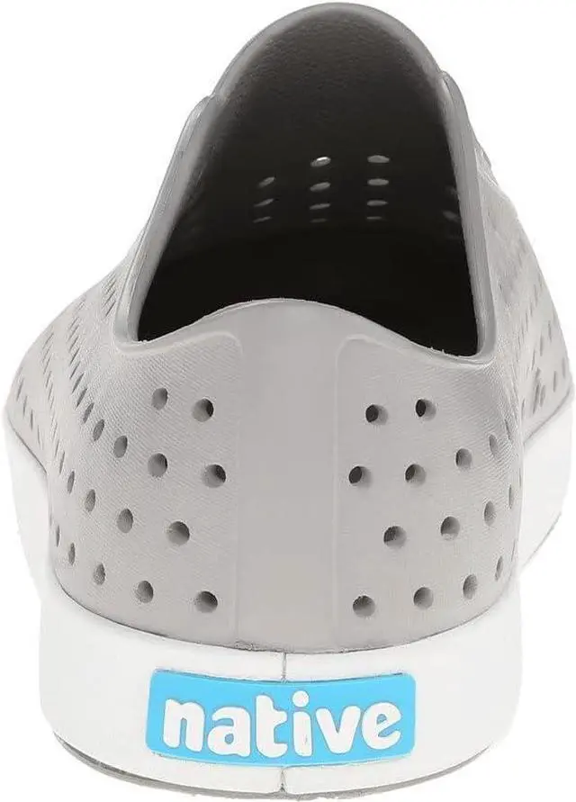 Alt view image 5 of 5 - Native Jefferson Unisex Waterproof Slip-On Regular Shoes, Pigeon Grey/Shell White, Size 9 Women/7 Men
