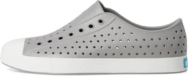 Alt view image 3 of 5 - Native Jefferson Unisex Waterproof Slip-On Regular Shoes, Pigeon Grey/Shell White, Size 9 Women/7 Men