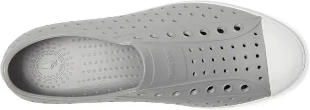 Alt view image 4 of 5 - Native Jefferson Unisex Waterproof Slip-On Regular Shoes, Pigeon Grey/Shell White, Size 8 Women/6 Men