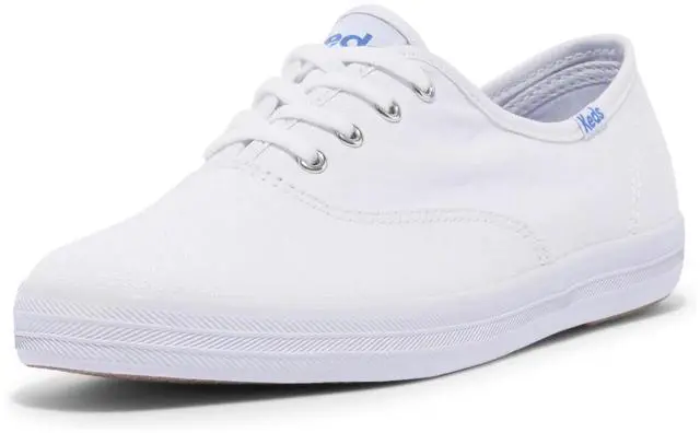 Main image of Keds Women's Champion Canvas Lace Up Casual Wide Sneaker, White, Size W 9