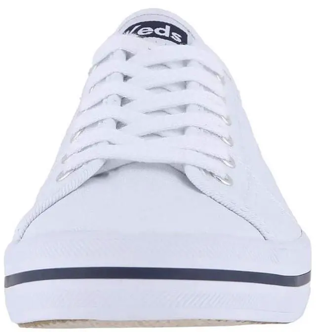 Alt view image 3 of 7 - Keds Women's Kickstart Seasonal Solid Canvas Sneaker, White, Size 9.5