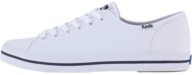 Main image of Keds Women's Kickstart Seasonal Solid Canvas Sneaker, White, Size 9.5