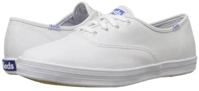 Alt view image 2 of 6 - Keds WH45750 Women's Champion Leather Lace-Up Sneakers, White, Size 7.5