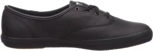 Alt view image 2 of 5 - Keds Women's Champion Original Leather Lace-Up Sneaker, Black, Size 8.5