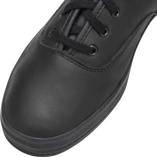 Alt view image 3 of 5 - Keds Women's Champion Original Leather Lace-Up Sneaker, Black, Size 8.5