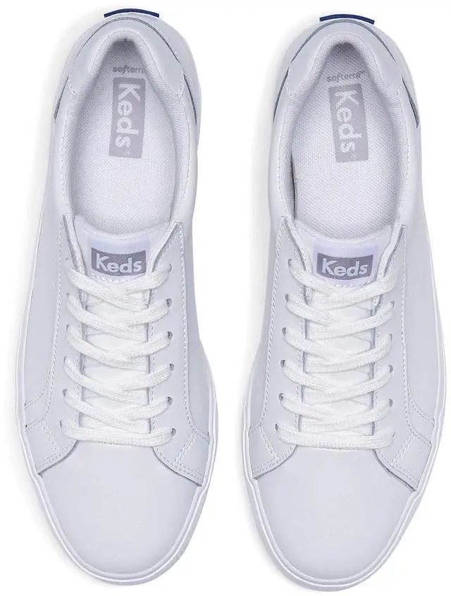 Alt view image 2 of 7 - Keds Women's Pursuit Lace-Up Regular Sneakers, White Leather, Size 6.5