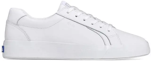 Main image of Keds Women's Pursuit Lace-Up Regular Sneakers, White Leather, Size 8