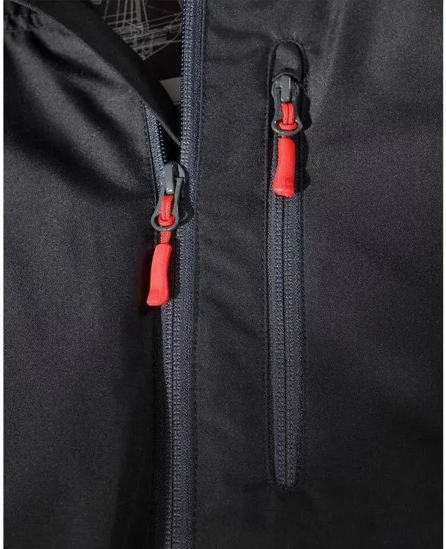 Alt view image 3 of 5 - Helly Hansen Men's Crew Midlayer Sailing Jacket, Black, Size XXLarge