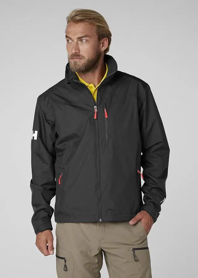 Alt view image 4 of 5 - Helly Hansen Men's Crew Midlayer Sailing Jacket, Black, Size XXLarge