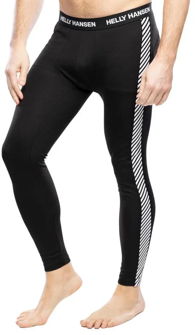 Alt view image 2 of 5 - Helly Hansen Men's HH LIFA® Lightweight Insulation Base Layer Black Pant, Medium