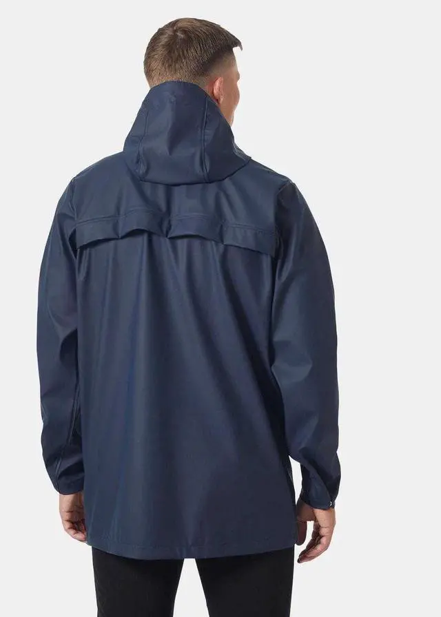 Alt view image 3 of 5 - Helly Hansen HELOX® Iconic Men's Moss Waterproof Rain Coat, Navy - XLarge