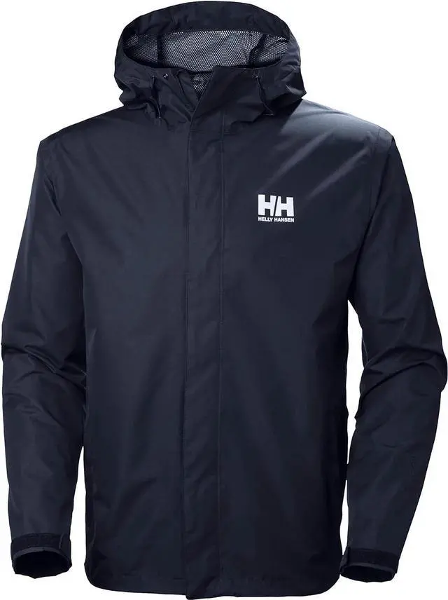 Main image of Helly Hansen 62047 Men's Standard Seven J Rain Jacket, Navy - XLarge
