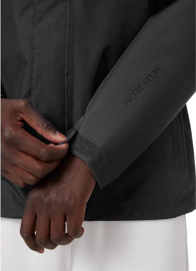 Alt view image 5 of 6 - Helly Hansen 62047 Men's Standard Seven J Rain Jacket, Black - Large