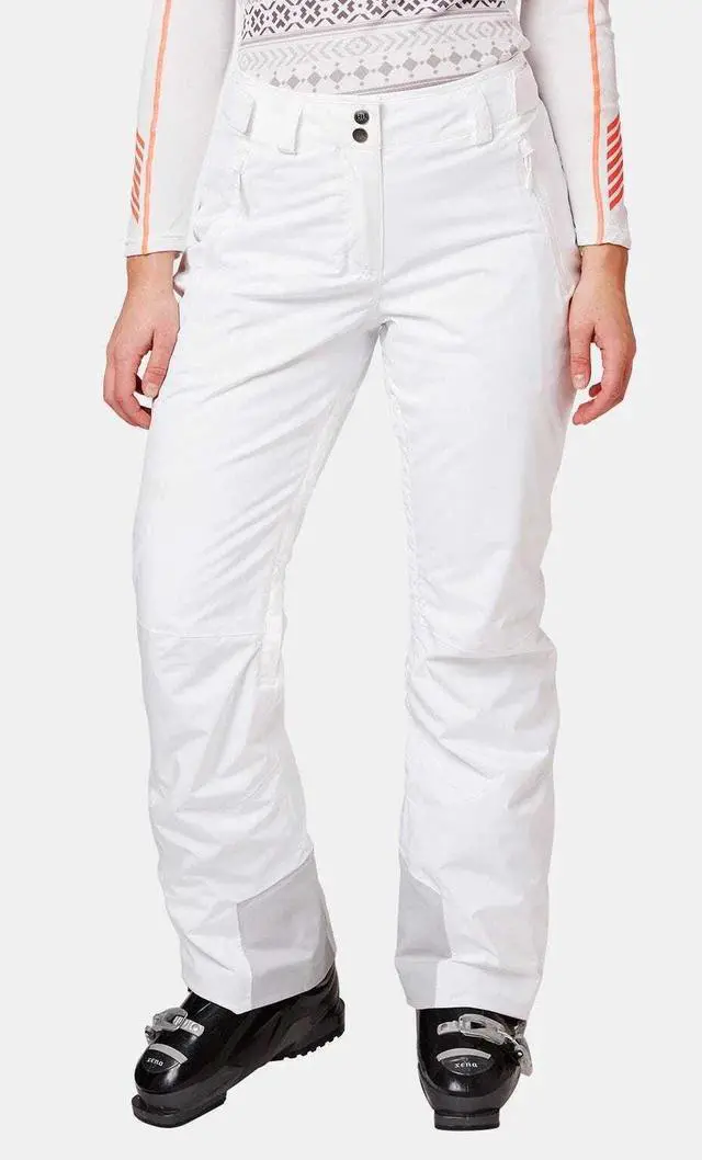 Alt view image 2 of 4 - Helly Hansen Womens Waterproof Legendary Insulated Ski Pants, White - Large