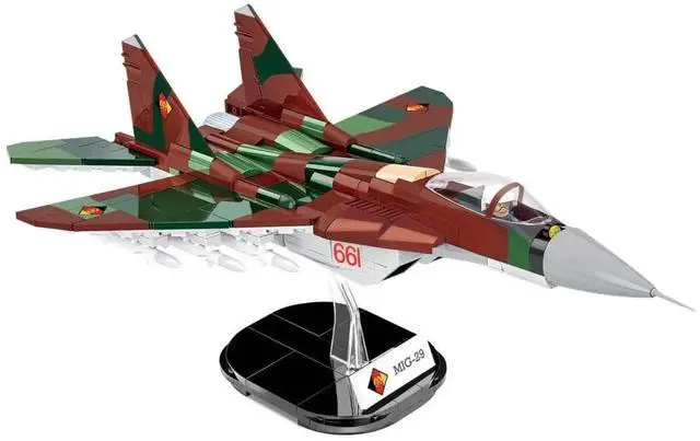 Alt view image 2 of 7 - COBI 5851 Toys Armed Forces MiG-29 Aircraft Building Set, 545 Piece, Age 9+