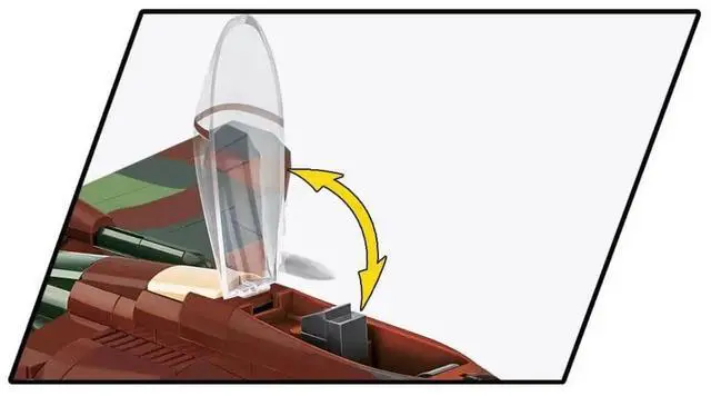 Alt view image 6 of 7 - COBI 5851 Toys Armed Forces MiG-29 Aircraft Building Set, 545 Piece, Age 9+