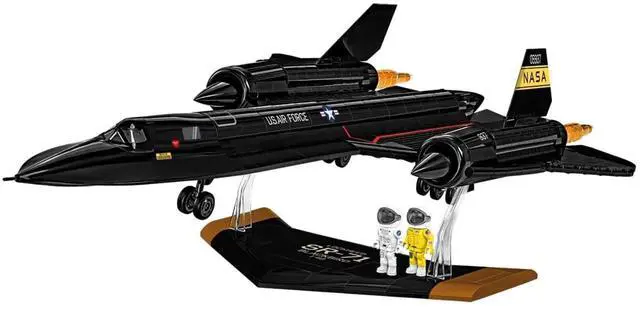 Alt view image 2 of 7 - COBI 5890 Armed Forces Lockheed SR-71 Blackbird Building Set, 1424 Pcs, Age 8+